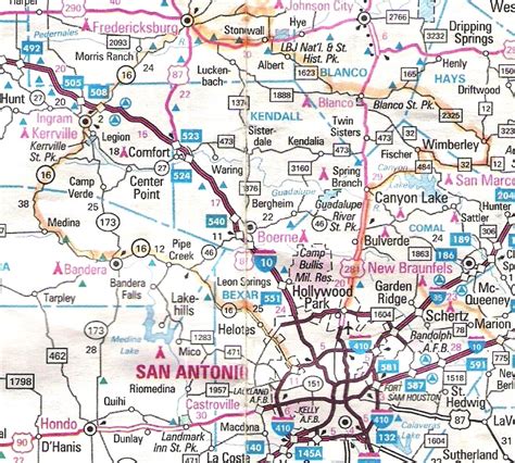 hill country map