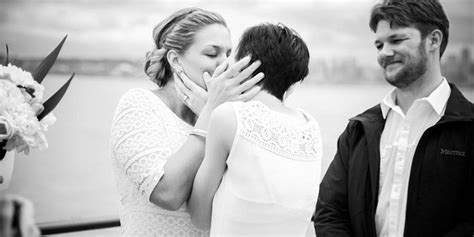 8 Same Sex Wedding Kisses That Will Leave You Weak In The Knees Huffpost