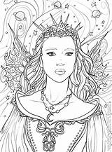 Coloring Pages Princess Fairy Selina Fenech Witch Mailchimp sketch template