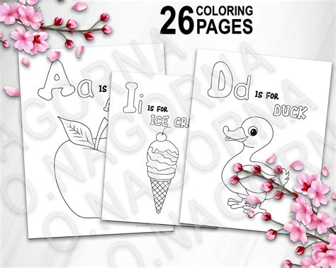 abc coloring book abc book baby shower alphabet book baby etsy france