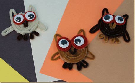 fuzzy stick owl magnets craft project ideas magnet crafts animal