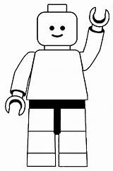 Lego Man Printable Clip Coloring Pages Clipart Blocks Legos Template Silhouette Stencil Printables Printablee Templates sketch template