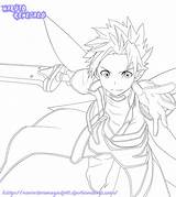 Kirito Lineart Narutorenegado01 Swords Asuna Coloringhome sketch template