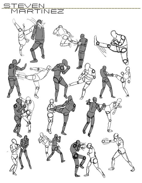 character design  action poses fighting poses fighting drawing art reference poses