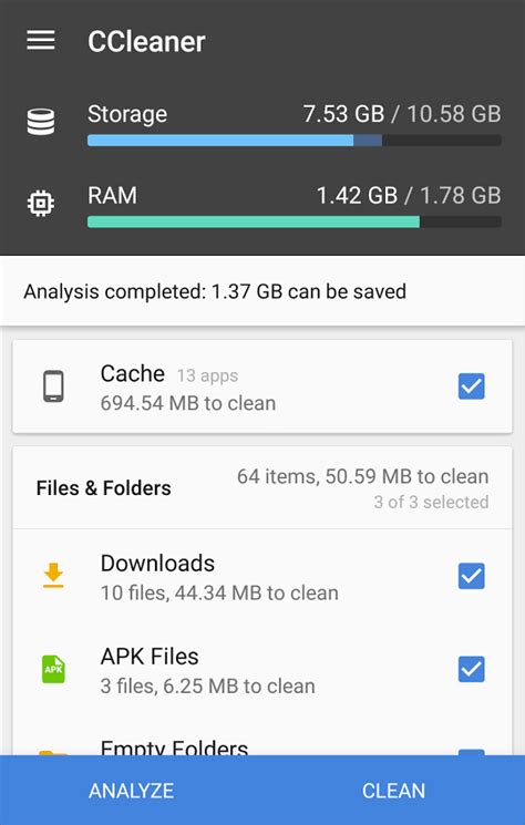 ccleaner android app uplabs