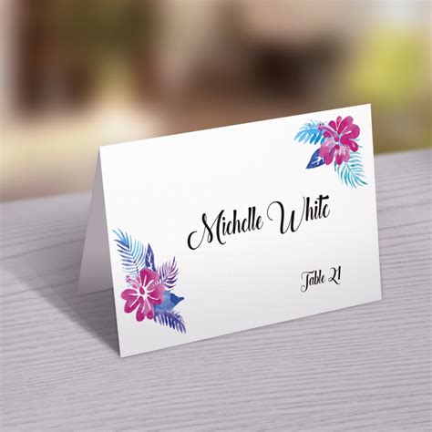 place card template wedding qcardg