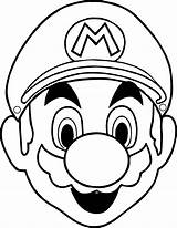 Mario Coloring Face Super Pages Halloween Bros Para Colorear Boy Printable Dibujos Mask Masks Masque Imagenes Drawing Print Dessin Colouring sketch template