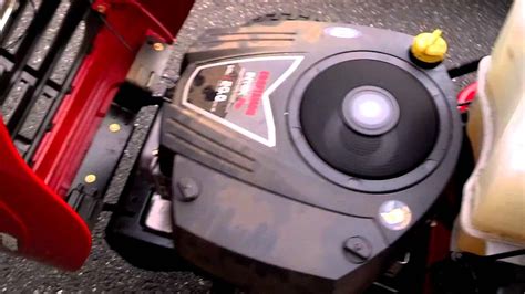 briggs  stratton intek hp rough idle  youtube