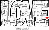 Puzzles Mazes Valentines Fastseoguru sketch template