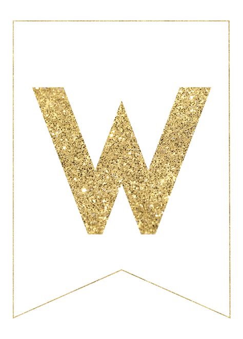 gold  printable banner letters paper trail design handwriting