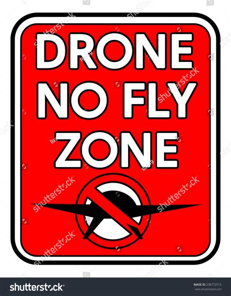 rectangular drone  fly zone sign stock illustration  shutterstock