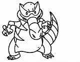 Pokemon Mega Coloring Pages Krookodile Printable Gif Educative Sheet sketch template