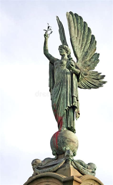 het standbeeld van de vrede van de engel stock afbeelding image  edel vrede
