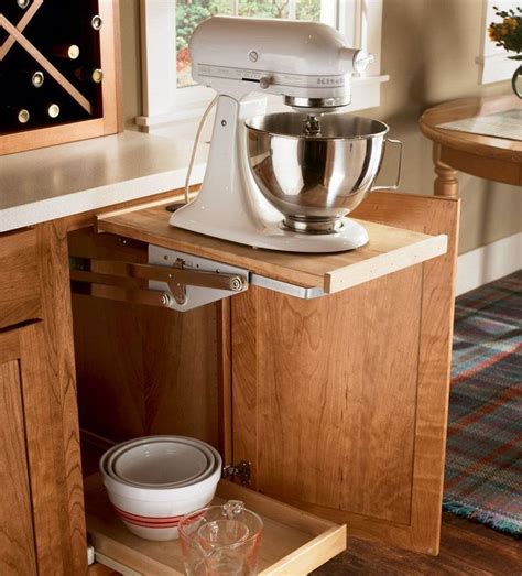 stand mixer cabinet lever kitchen storage solutions home kitchens