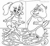 Coloring Pages Chipettes Jeanette Cool2bkids Chipmunks Kids Chipwrecked Template Printable Sketch Cartoon sketch template