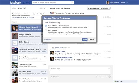 facebook tweaks messages  inbox filters  tests pay  deliver