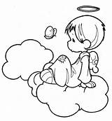 Angel Coloring Pages Angels Precious Moments Color Print Printable Drawing Sheets Book Christmas Demons Para Colorear Dibujos Angelitos Angelito Imagenes sketch template