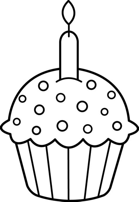 birthday candle coloring page  getdrawings