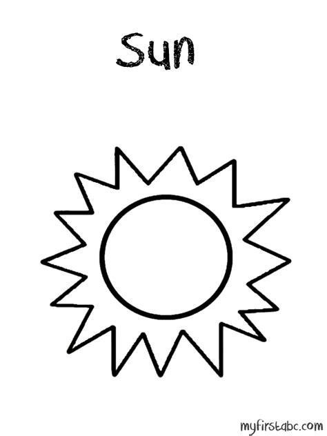 coloring page sun  nature printable coloring pages