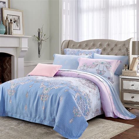 china wholesale custom pcs home comforter sets  tencel luxury bed sheets bedding set