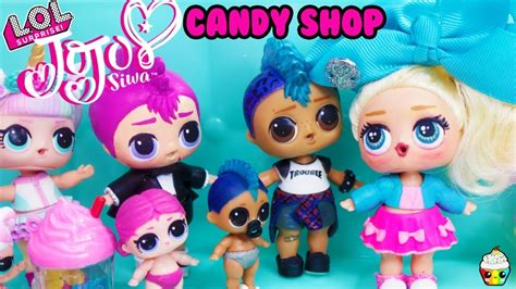 lol surprise jojo siwa candy shop surprises lol dolls  shopping