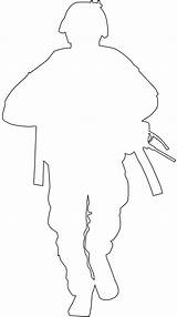 Military Silhouettes Silhouette Outline Coloring Pages sketch template