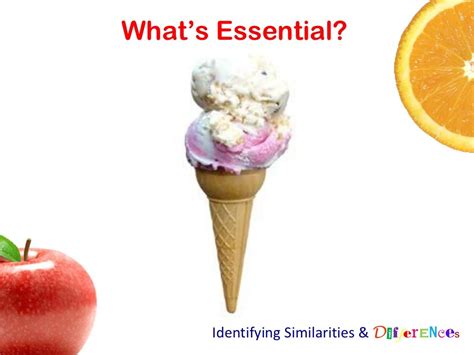 whats essential identifying similarities