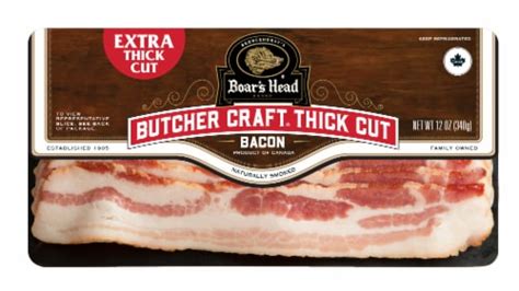 boars head butcher craft natural smoked thick cut bacon  oz qfc