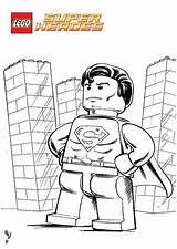 Lego Coloring Pages Superman Printable Boys Super Avengers Superhero Colouring Visit Sheets sketch template