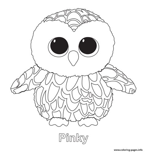pinky beanie boo coloring page printable