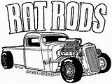 Rod Coloring Pages Hot Rat Lowrider Car Truck Drawings Cars Color Drawing Adult Muscle Mopar Print Clip Rods Trucks Clipart sketch template