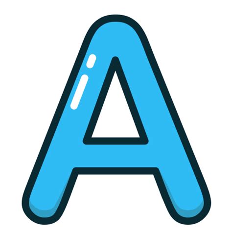 alphabet blue letter letters icon