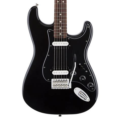 fender standard stratocaster hh black  gearmusic