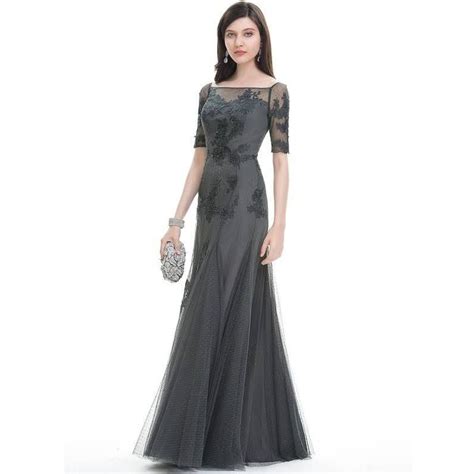 dillards formal dresses gray evening gown dresses tulle evening dress