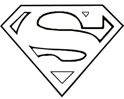 blank superman logo template clipart