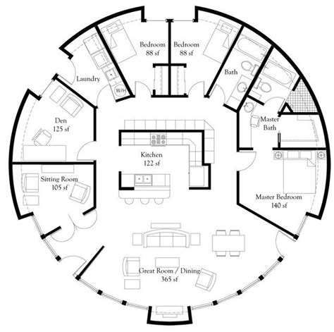 monolithic dome home floor plans  engineers aspect