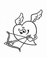 Cupid Hartjes Clipart Excavator Topkleurplaat Sketches Coloringsun sketch template