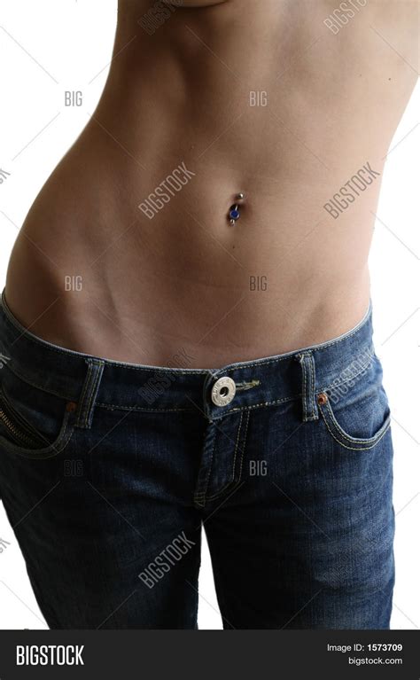 Flat Stomach Skinny Jeans Image And Photo Bigstock