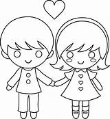 Coloring Pages Cute Little Girls Girl Cartoon Popular sketch template