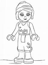 Lego Coloring Pages Friends Girls Emma Girl Printable Getcolorings Color sketch template