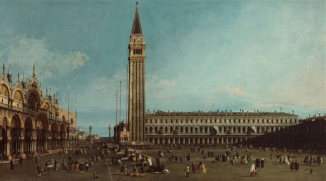 The Piazza San Marco Venice Canaletto Artwork On Useum