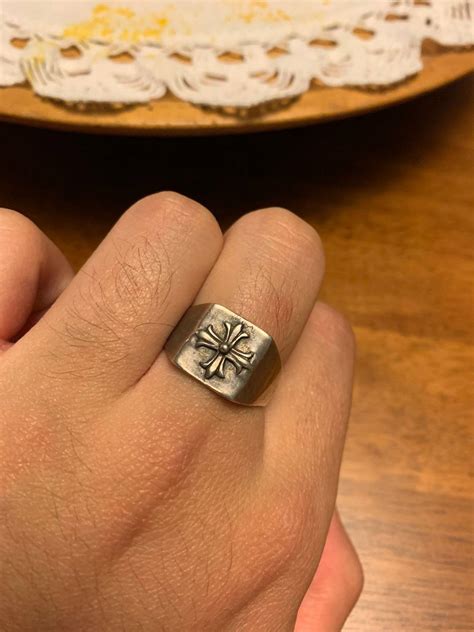 vintage chrome hearts style ring grailed