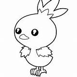 Coloring Torchic Getcolorings sketch template