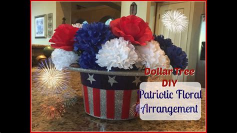 dollar tree diy patriotic floral   july decor