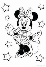 Minnie Easter Mouse Coloring Pages sketch template