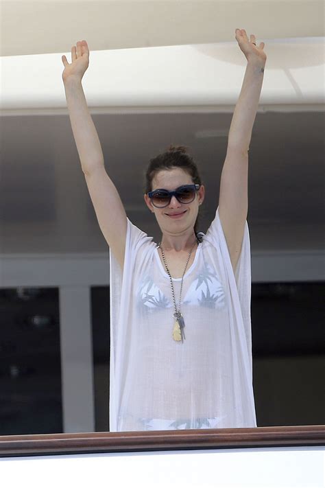 anne hathaway enjoying a vacation in ibiza august 2015