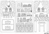 Kitchen Coloring Cozy Pages Cook Want Color Make Will Cup Oksana Alekseeva Cakes Adult Interior sketch template