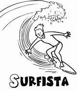 Surfista Pintar Conmishijos Fogata sketch template