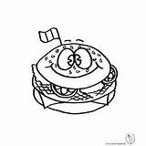 Disegno Panino Hamburger Panini Patatine Disegnidacolorareonline Stampare Alimenti Cibo Hamburgers Salvato Apri sketch template