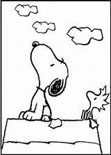 Snoopy Coloring Pages Woodstock Kids Peanuts Berry Knott Farm sketch template